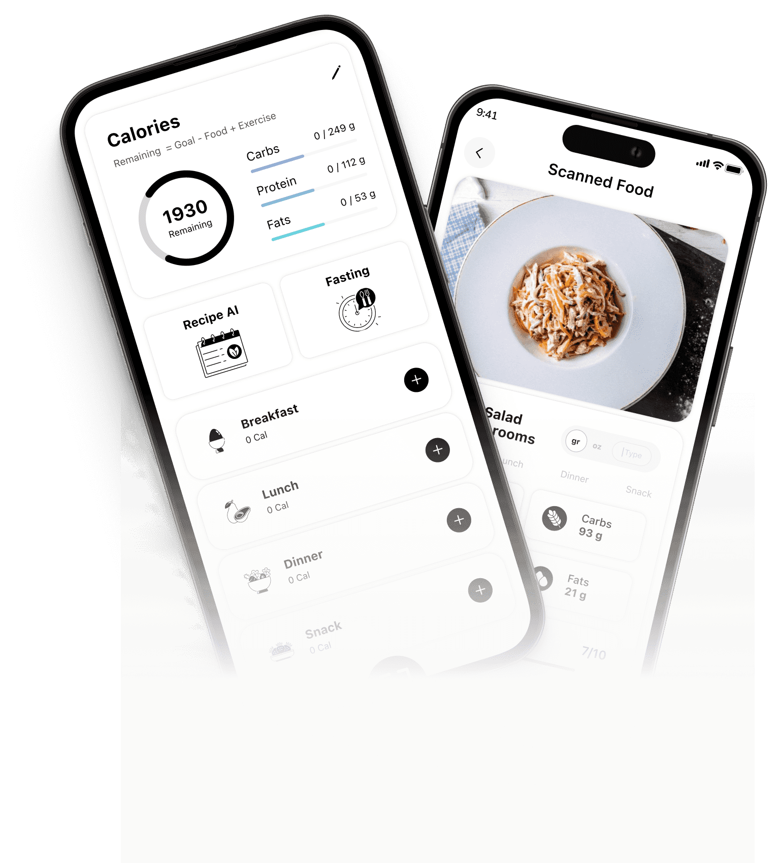 Diet AI App Screenshots